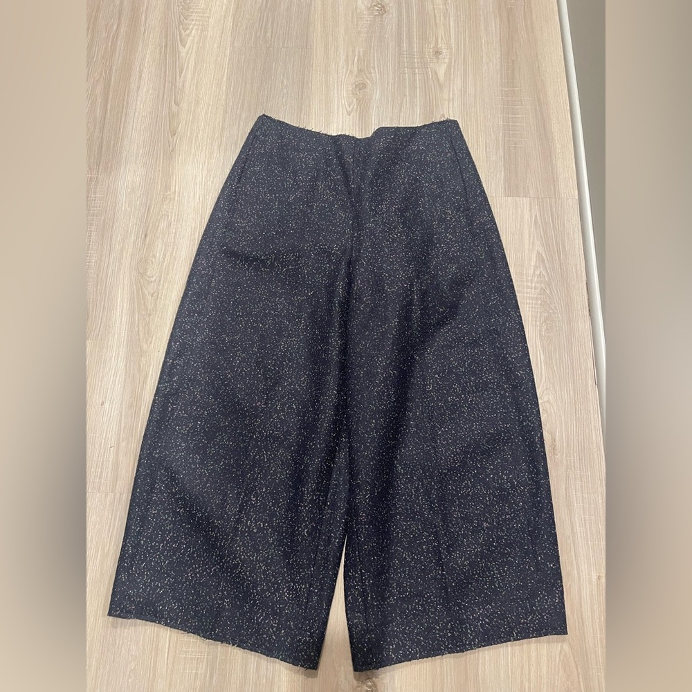 Cos Loop-Stitched Rounded Wool Culottes - image 4